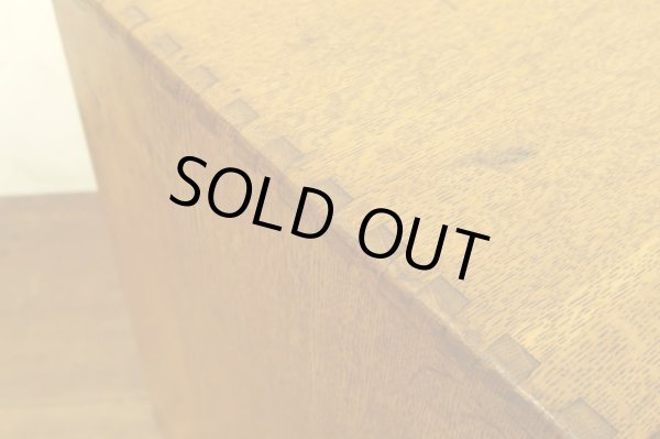 画像12: アンティーク 　楢無垢材 蛇腹扉の収納箱