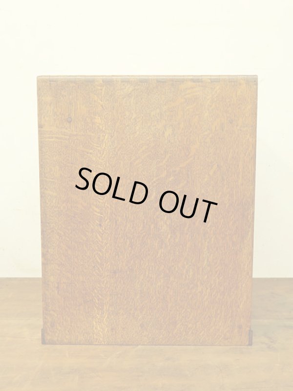 画像5: アンティーク 　楢無垢材 蛇腹扉の収納箱