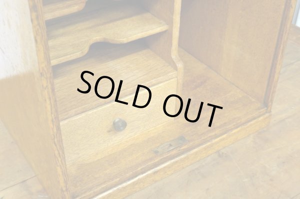 画像7: アンティーク 　楢無垢材 蛇腹扉の収納箱