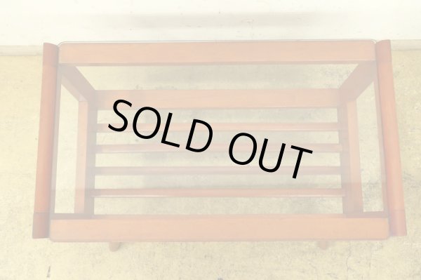 画像4: ヴィンテージ ガラストップサイドテーブル