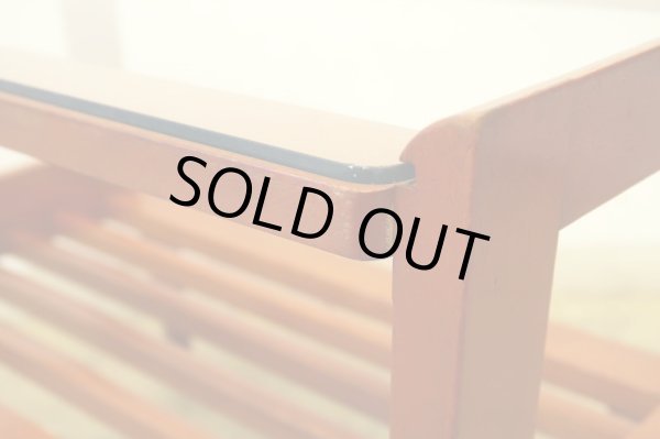 画像13: ヴィンテージ ガラストップサイドテーブル