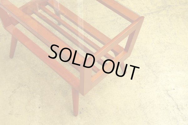 画像7: ヴィンテージ ガラストップサイドテーブル