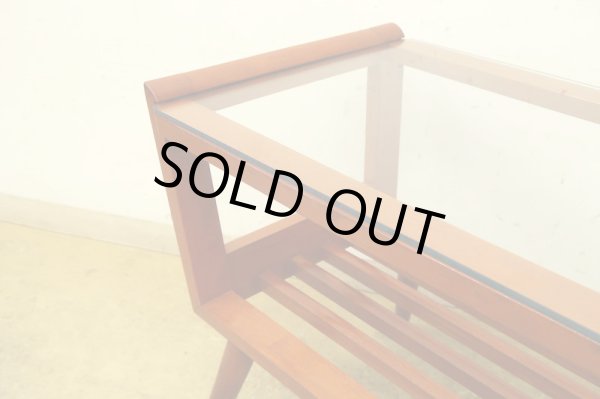 画像8: ヴィンテージ ガラストップサイドテーブル