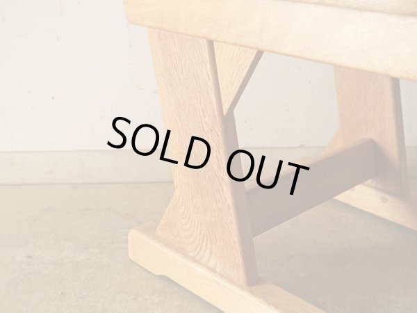 画像11: ヴィンテージ ナラ無垢材のカンチレバーチェア