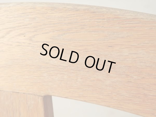 画像15: ヴィンテージ ナラ無垢材のカンチレバーチェア