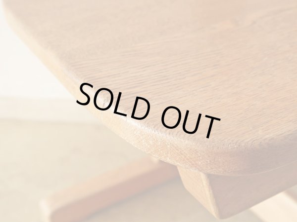 画像9: ヴィンテージ ナラ無垢材のカンチレバーチェア