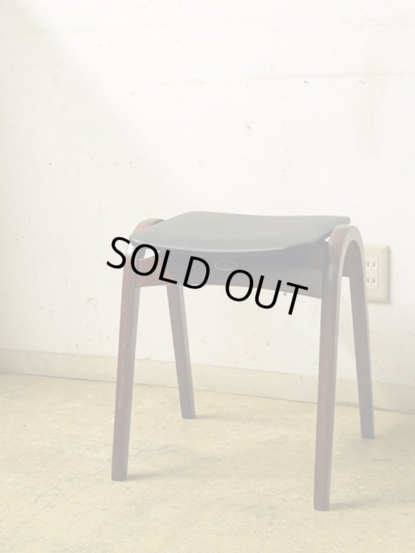 画像4: 秋田木工 スタッキングスツール 剣持勇 黒 ブラック