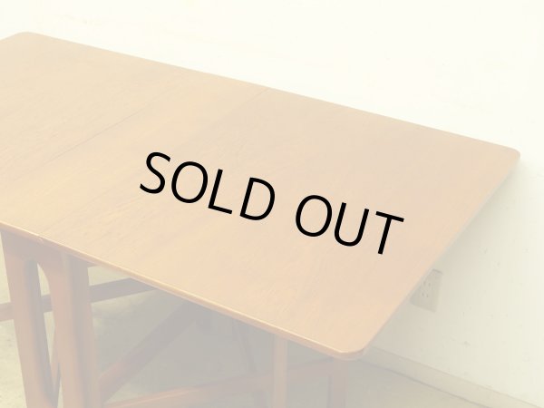 画像9: イギリスヴィンテージ ゲートレッグテーブル チーク