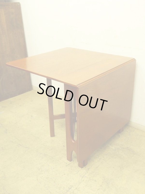 画像4: イギリスヴィンテージ ゲートレッグテーブル チーク