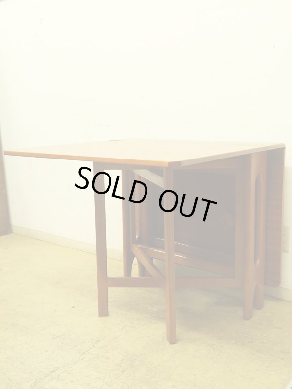 画像5: イギリスヴィンテージ ゲートレッグテーブル チーク