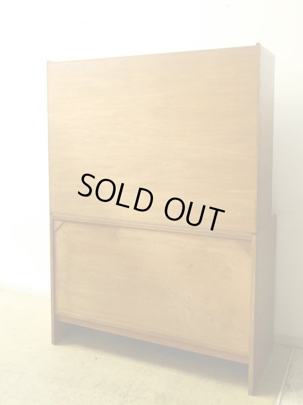 画像2: ヴィンテージ チーク材 キャビネット 　食器棚 北欧デザイン