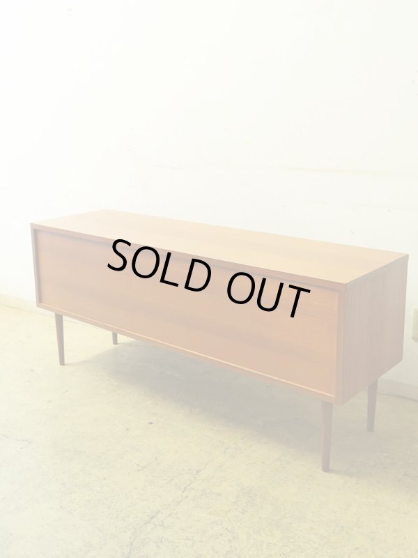 画像2: 北欧デザイン チーク材 サイドボード ローボード