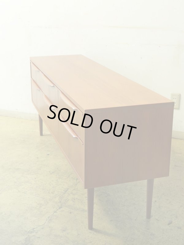 画像3: 北欧デザイン チーク材 サイドボード ローボード