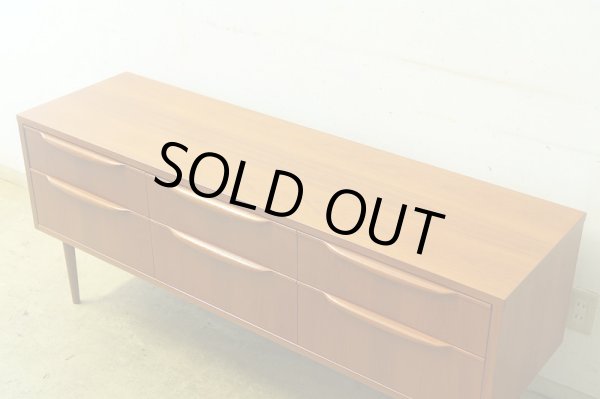 画像6: 北欧デザイン チーク材 サイドボード ローボード