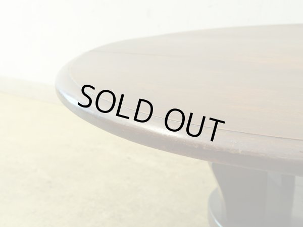 画像5: ヴィンテージ 大正ロマンな座卓 円卓 ラウンドテーブル