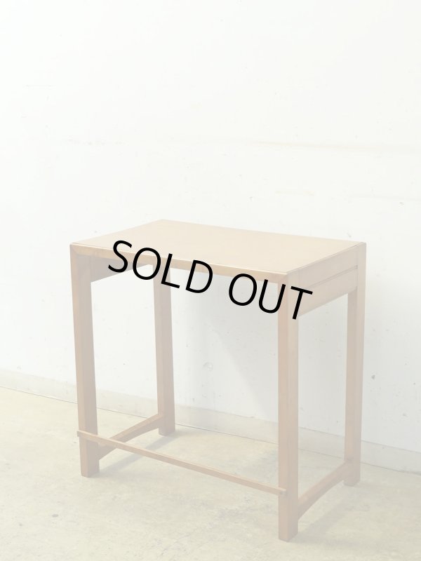 画像3: ヴィンテージ 桜材のサイドテーブル