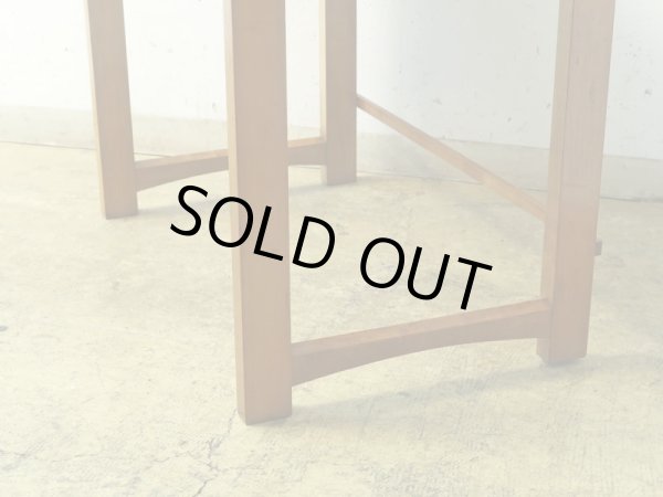 画像11: ヴィンテージ 桜材のサイドテーブル