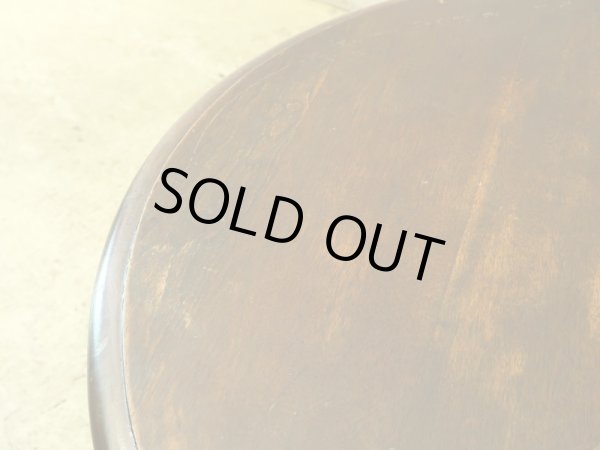 画像7: ヴィンテージ 大正ロマンな座卓 円卓 ラウンドテーブル