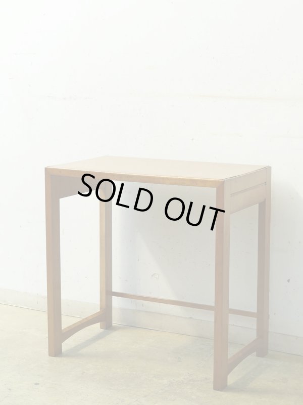 画像2: ヴィンテージ 桜材のサイドテーブル