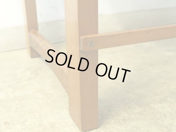 画像12: ヴィンテージ 桜材のサイドテーブル