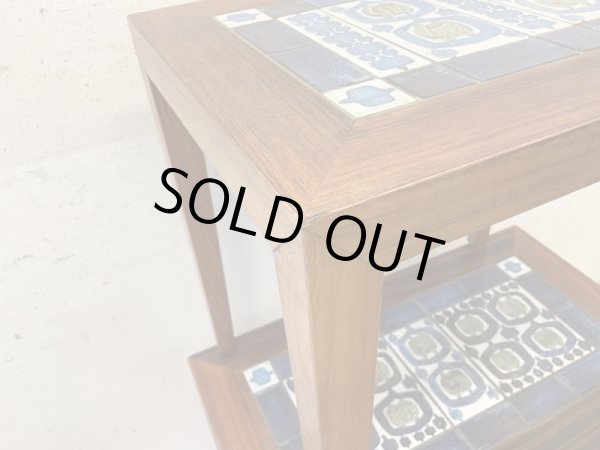 画像9: Haslev & Royal Copenhagen "Tenera" ローズウッド材タイルトップ ネストテーブル 